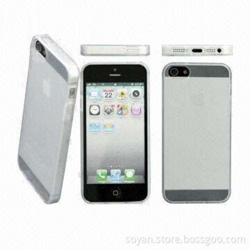 2012 Hot Sale Transparent TPU Case for iPhone 5, PC, Protective and Anti-shock Phone Case